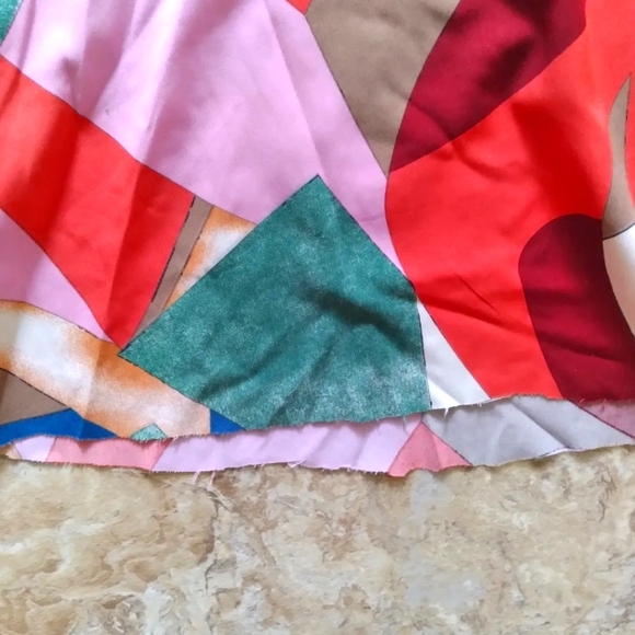 Luukse Multicolor Geometric print Wide Leg Palazzo pants, size Medium - Picture 6 of 9